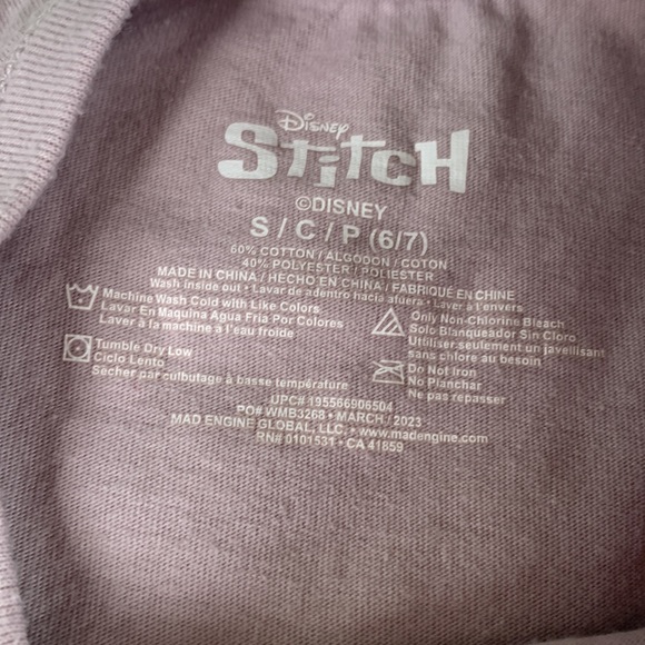 Disney Stitch Gray Tank Top 6/7 EUC Lilo & Stitch Small - Picture 4 of 8